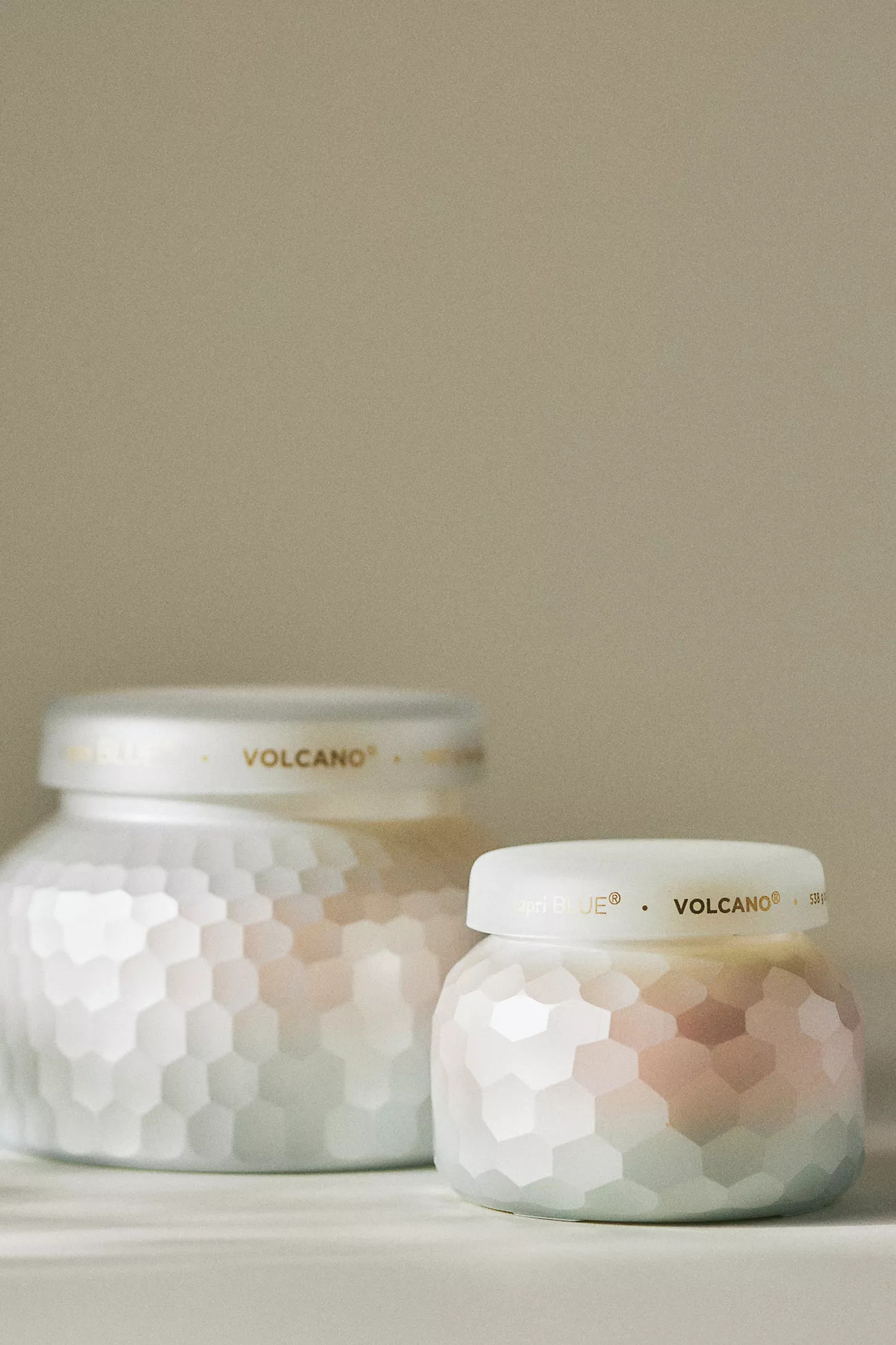 Capri Blue Volcano Pearl-Faceted Glass Candle | Anthropologie (US)