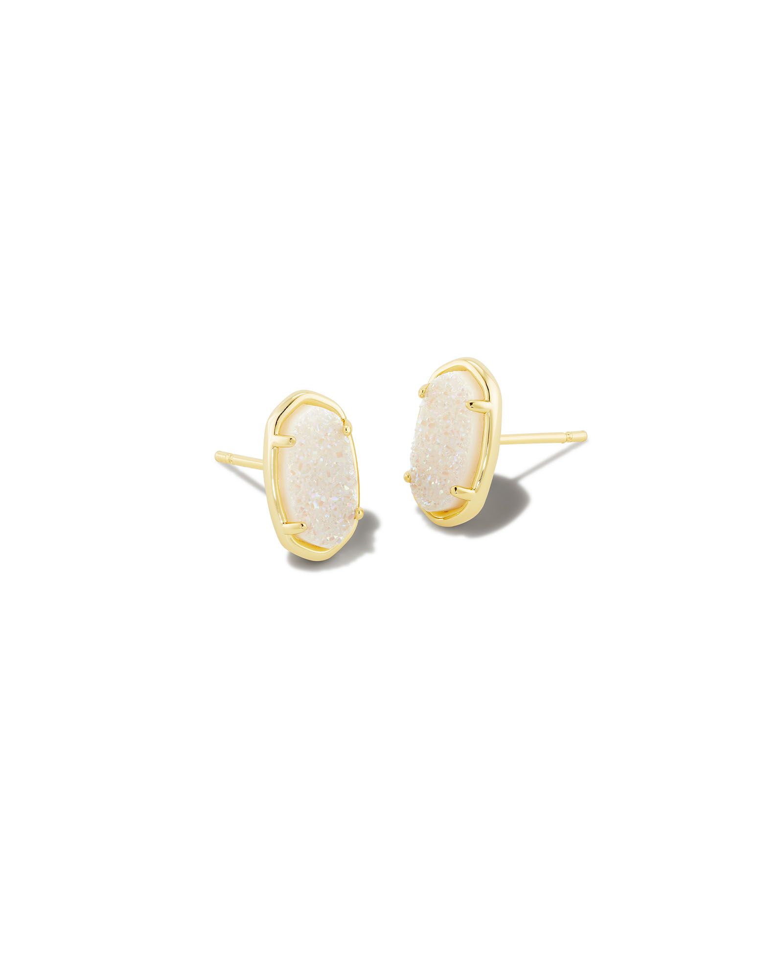 Grayson Gold Stud Earrings in Iridescent Drusy | Kendra Scott | Kendra Scott