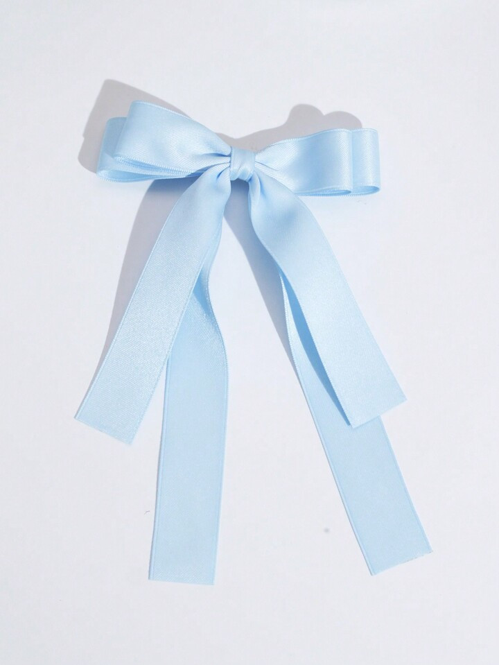 1pc Shiny Ribbon Bow With Streamers Hair Clip For Women, Suitable For Daily, Party, Holiday Activ... | SHEIN