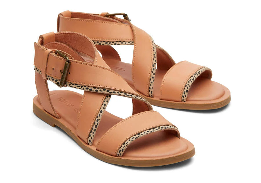 Women's Beige Sidney Tread Suede Leather Sandal | TOMS | TOMS (US)