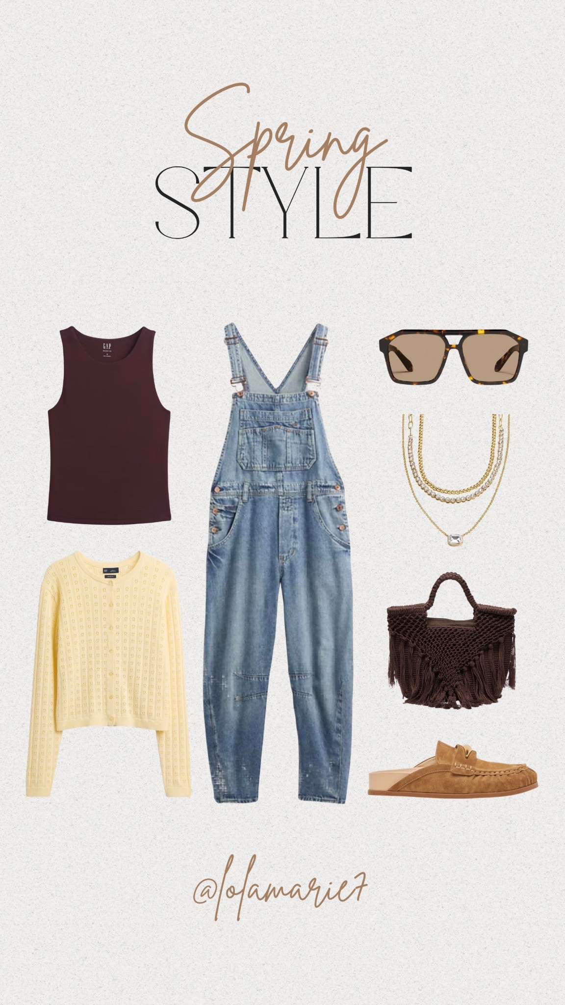 Spring Style 💛🤎

@gapstyle

#springstyle #overalls #cardigan #butteryellow