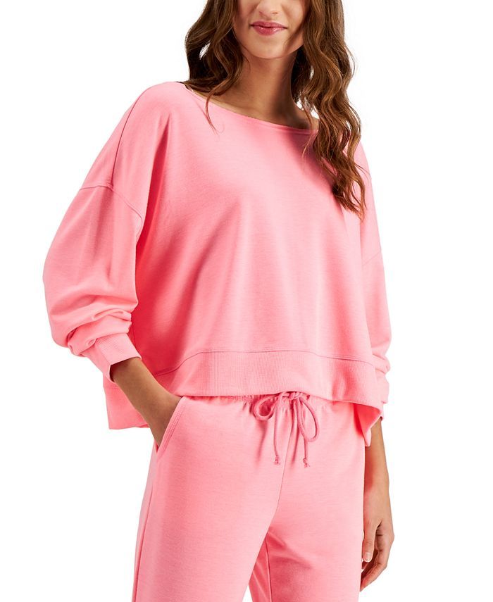 Jenni On Repeat Super Soft Crew Sleep Top, Created for Macy's & Reviews - All Pajamas, Robes & Lo... | Macys (US)