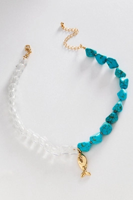 Beaded Fish Icon Necklace | Anthropologie (US)