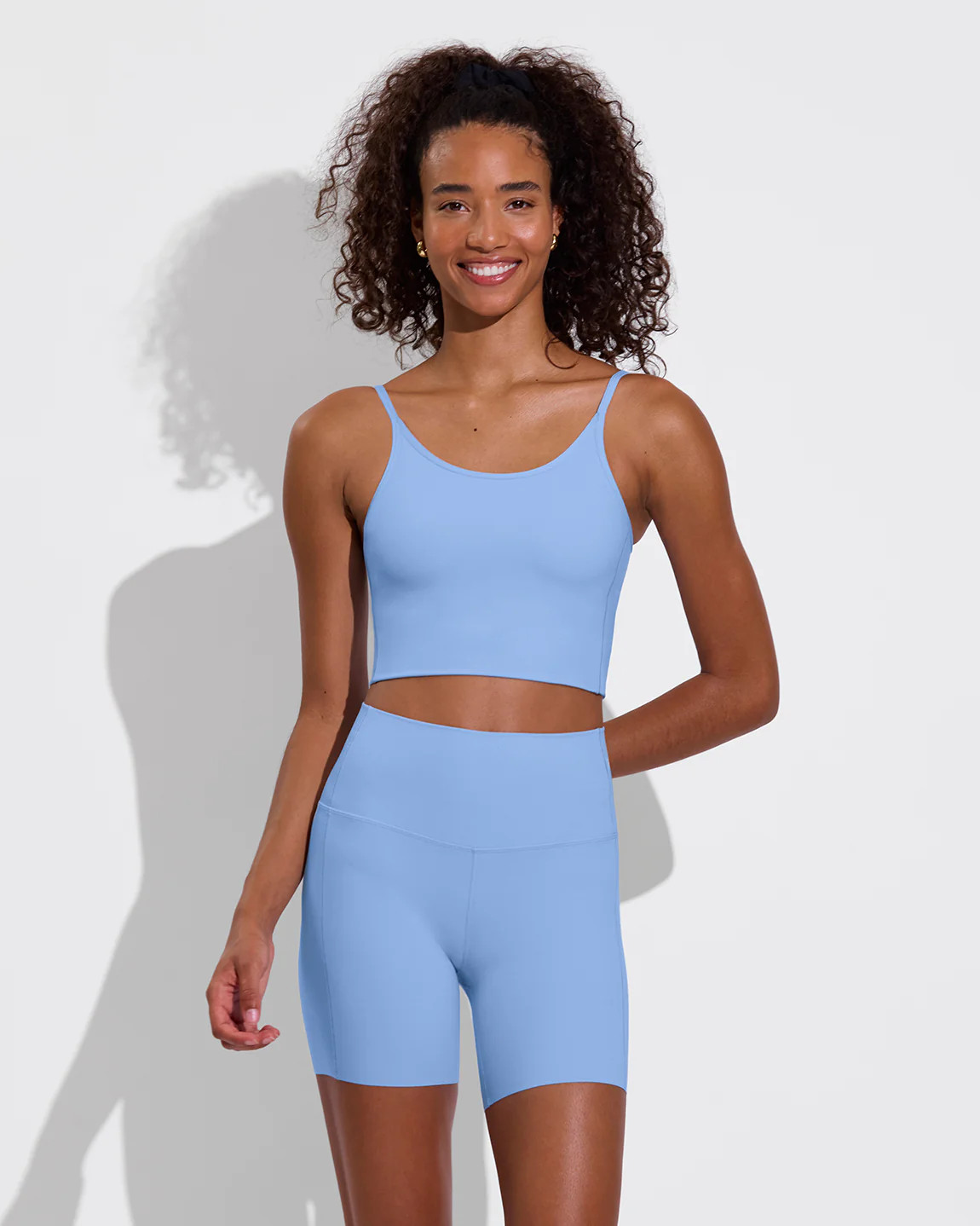 Barre Tank - Blue Super Moves Fabric Active Tank | Left on Friday