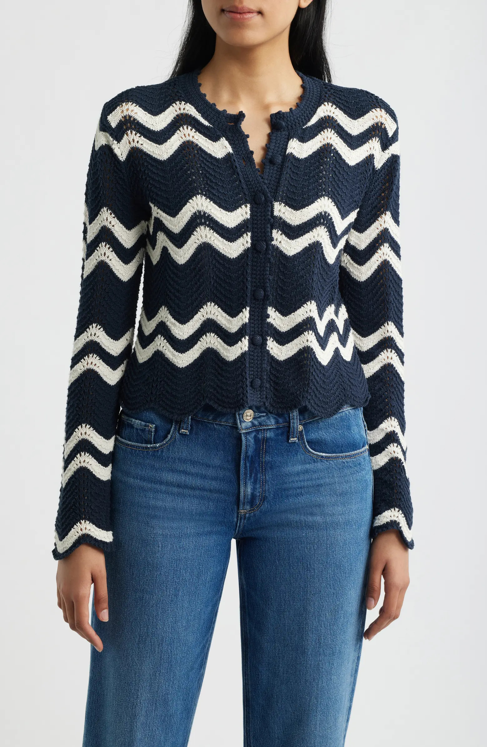 Madewell Kassa Wavy-Knit Cardigan | Nordstrom | Nordstrom