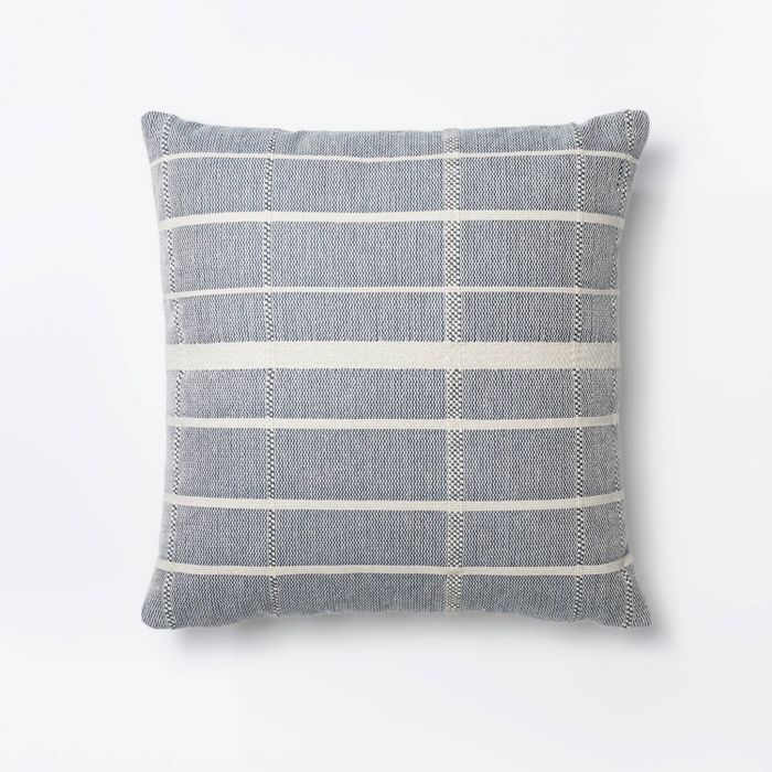 Woven Striped Pillow Blue/Cream - Threshold™ designed with Studio McGee | Target