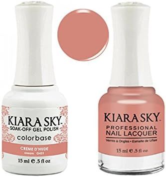 Kiara Sky Matching Gel Polish + Nail Lacquer, Creme D' Nude.5 fl. oz | Amazon (US)