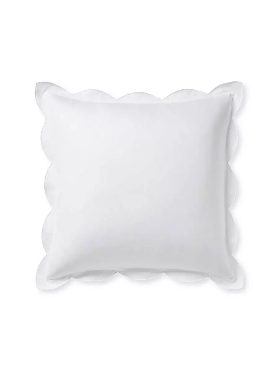 Scallop Sateen Sham | Serena and Lily