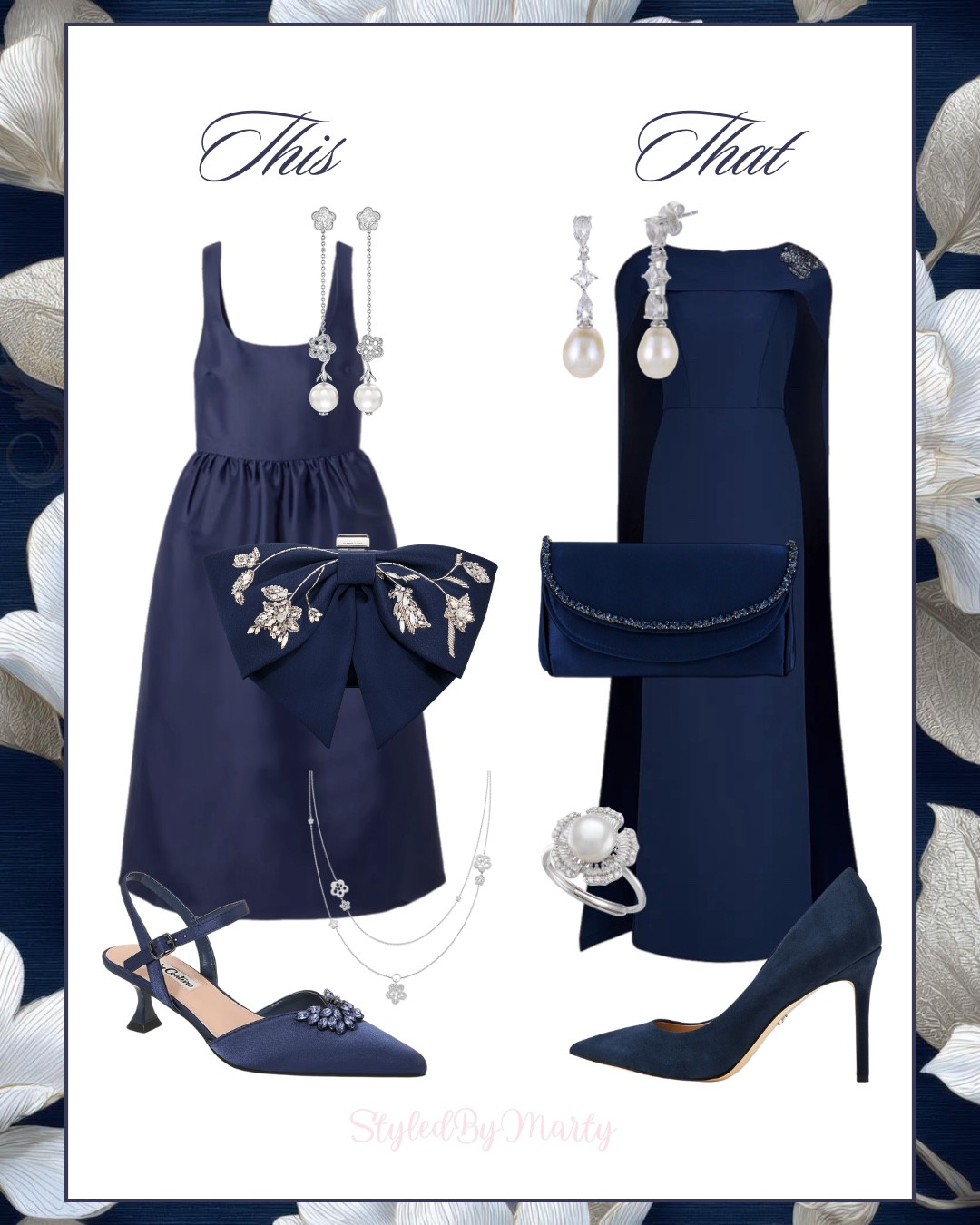 This Or That? - Elegant Evening Outfits Inspo 


Elegant Outfits, elegant dress, party outfit, dinner date outfit, event wear, occasion dress, Occasionwear, gala dress, fall wedding, fall wedding guest dress, navy dress, gold outfits, clutch bag, evening bag, crystal embellished bag, pumps, evening shoes 

#LTKShoeCrush #LTKItBag #LTKStyleTip