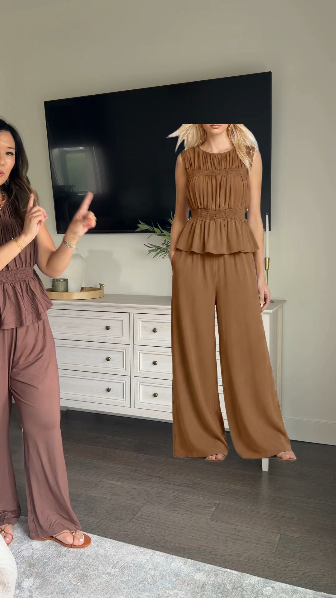 Amazon matching set // fall transition outfit // summer outfit 

Wearing a medium

#LTKootd #LTKSeasonal #LTKOver40