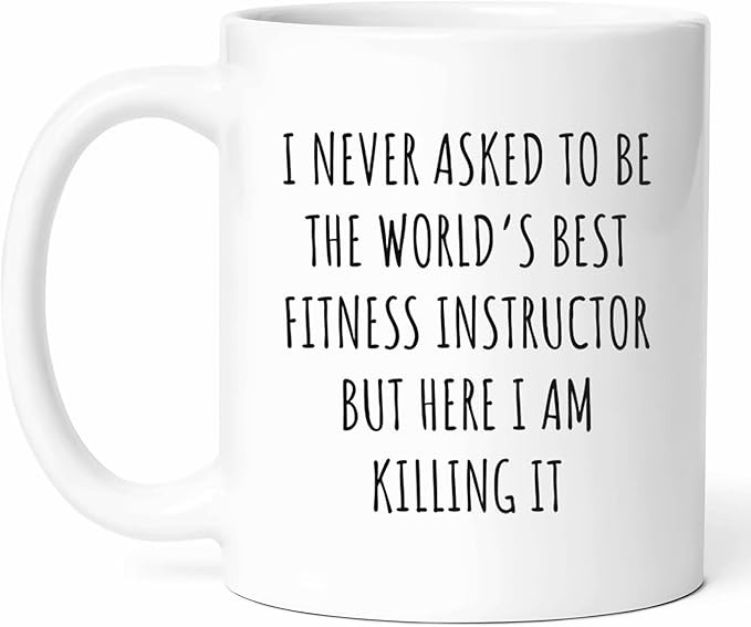 Best Fitness Instructor Mug - Personal Trainer Coffee Cup - Health Funny Gift From Gym Buddies - ... | Amazon (US)
