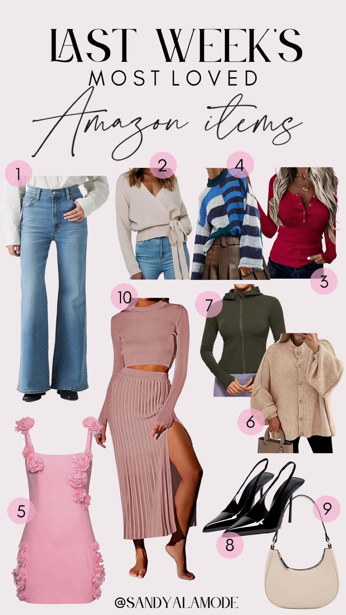 Last week’s most loved Amazon finds. Amazon fashion. Amazon denim. Amazon two piece set. Amazon free people inspired striped sweater. Amazon floral pink mini dress. Amazon heels. Amazon chic handbag. Amazon spring fashion  

#LTKStyleTip #LTKSeasonal #LTKFindsUnder100