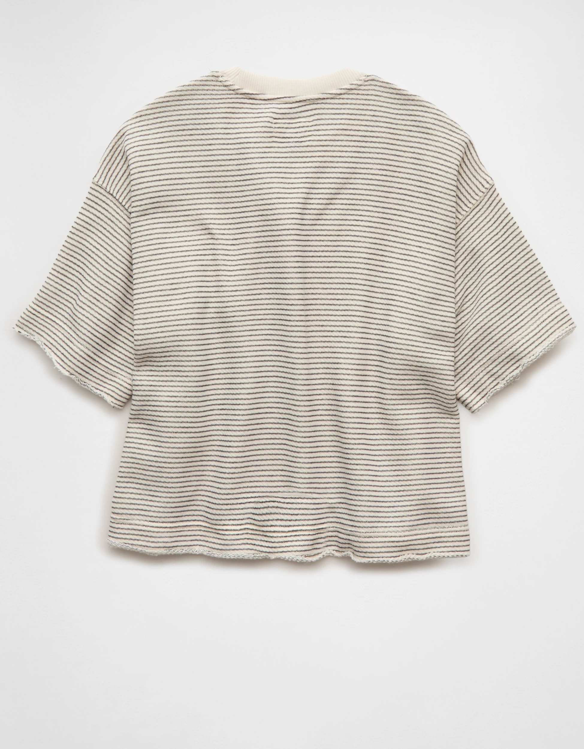 AE Boxy Short-Sleeve Sweatshirt | American Eagle Outfitters (US & CA)