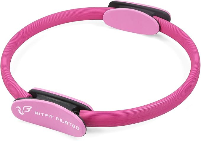 RitFit Pilates Ring - 14 Inch Magic Fitness Circle for Toning Inner & Outer Thighs, Bonus Workout... | Amazon (US)