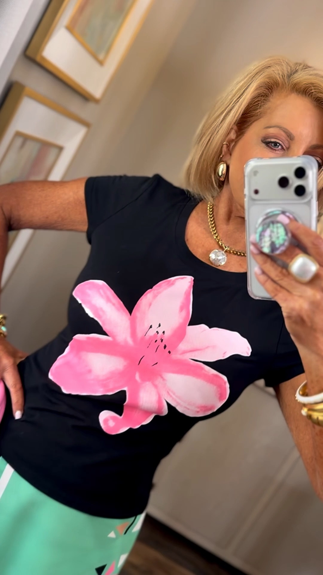 Sizes I’m wearing 
Top/med (I suggest sizing up one size)
Skirt/med  (has elastic in the waist & not cut too high-PERFECTION 
Med in my blazer 

#LTKTravel #LTKdayinmylife #LTKootd