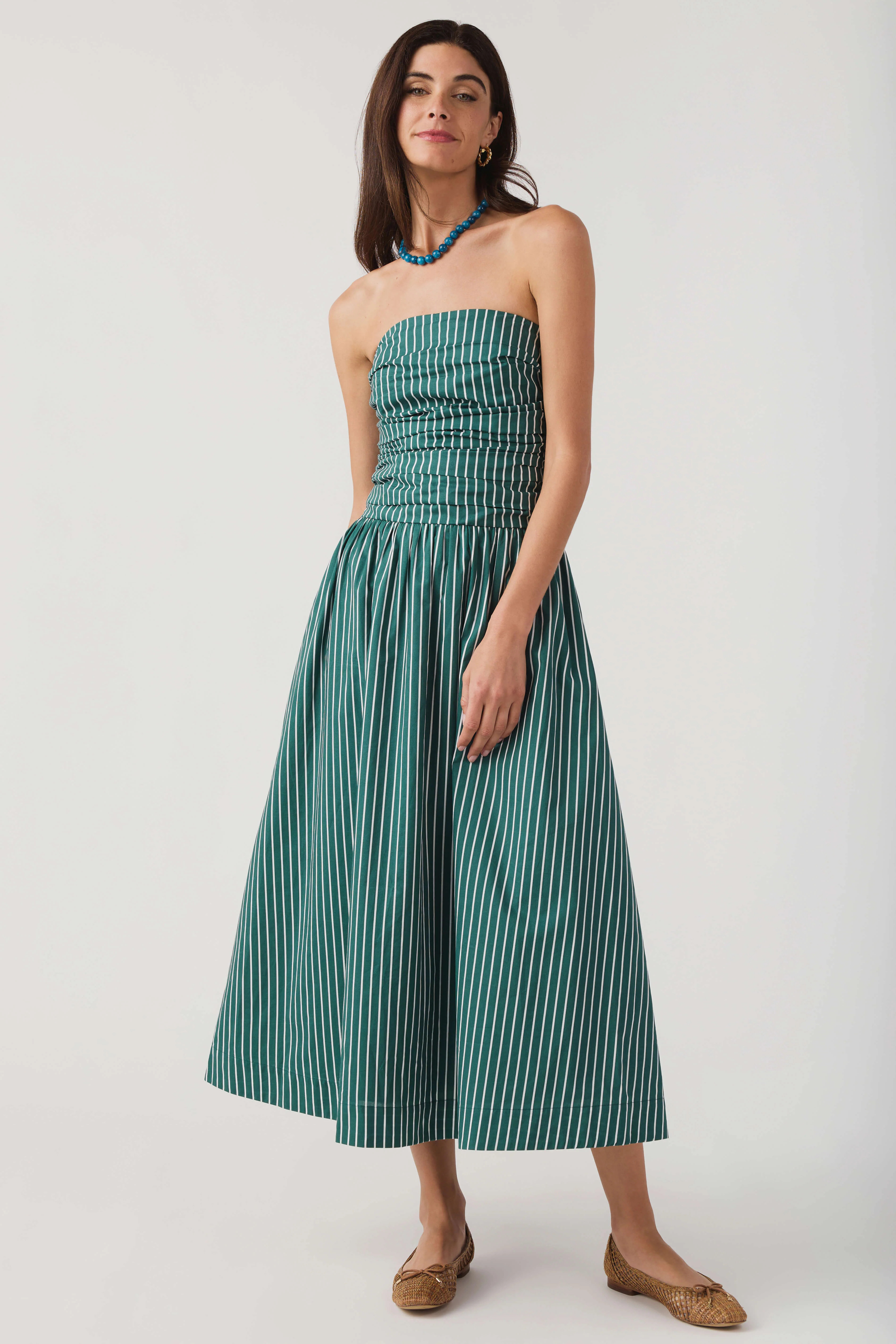 Pinch Striped Strapless Dress | Social Threads
