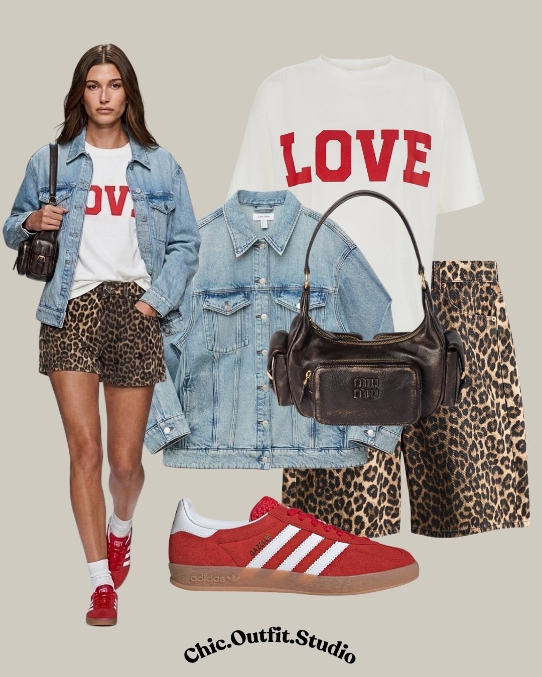 Leopard Bermudas & Denim Jacket Casual Look

✨A pair of leopard print bermudas styled with a denim jacket and graphic tee creates a cool, relaxed casual spring outfit. Finished with retro sneakers, this look feels modern, comfortable, and slightly sporty while still keeping that chic, put-together vibe.

✨Perfect for weekend outings, travel days, casual city looks, or everyday errands.

✨Tags: leopard bermudas outfit women, denim jacket outfit women, casual spring outfit women, graphic tee outfit, sneakers outfit women, street style spring outfit, everyday casual chic outfit, sporty chic outfit women, travel outfit ideas women, animal print outfit ideas

#LTKspring #LTKjeans #LTKsummer