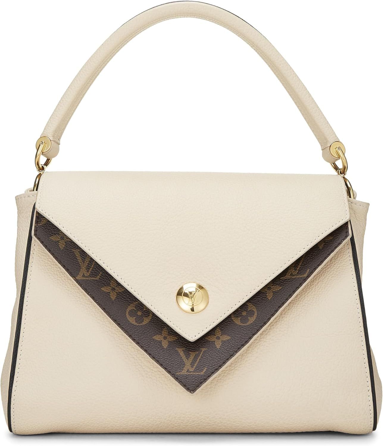 Amazon.com: Louis Vuitton, Pre-Loved White Leather Double V Bag, White : Luxury Stores | Amazon (US)
