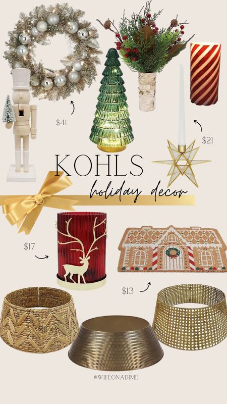 Kohls holiday decor, Christmas decor at kohls, affordable holiday decor, tree collar, red and green holiday decor, affordable home decor, LTK seasonal 

#LTKSeasonal #LTKHoliday #LTKsalealert