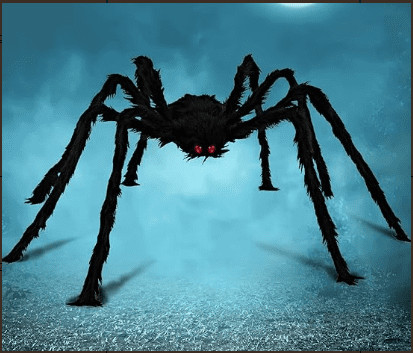 Ayieyill Halloween Spider Decorations 5 ft Giant Spider Halloween Outdoor Decorations | Walmart (US)