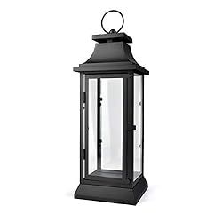 Serene Spaces Living Black Hurricane Lanterns with Clear Glass Panels, Perfect for Home Decor, Pa... | Amazon (US)