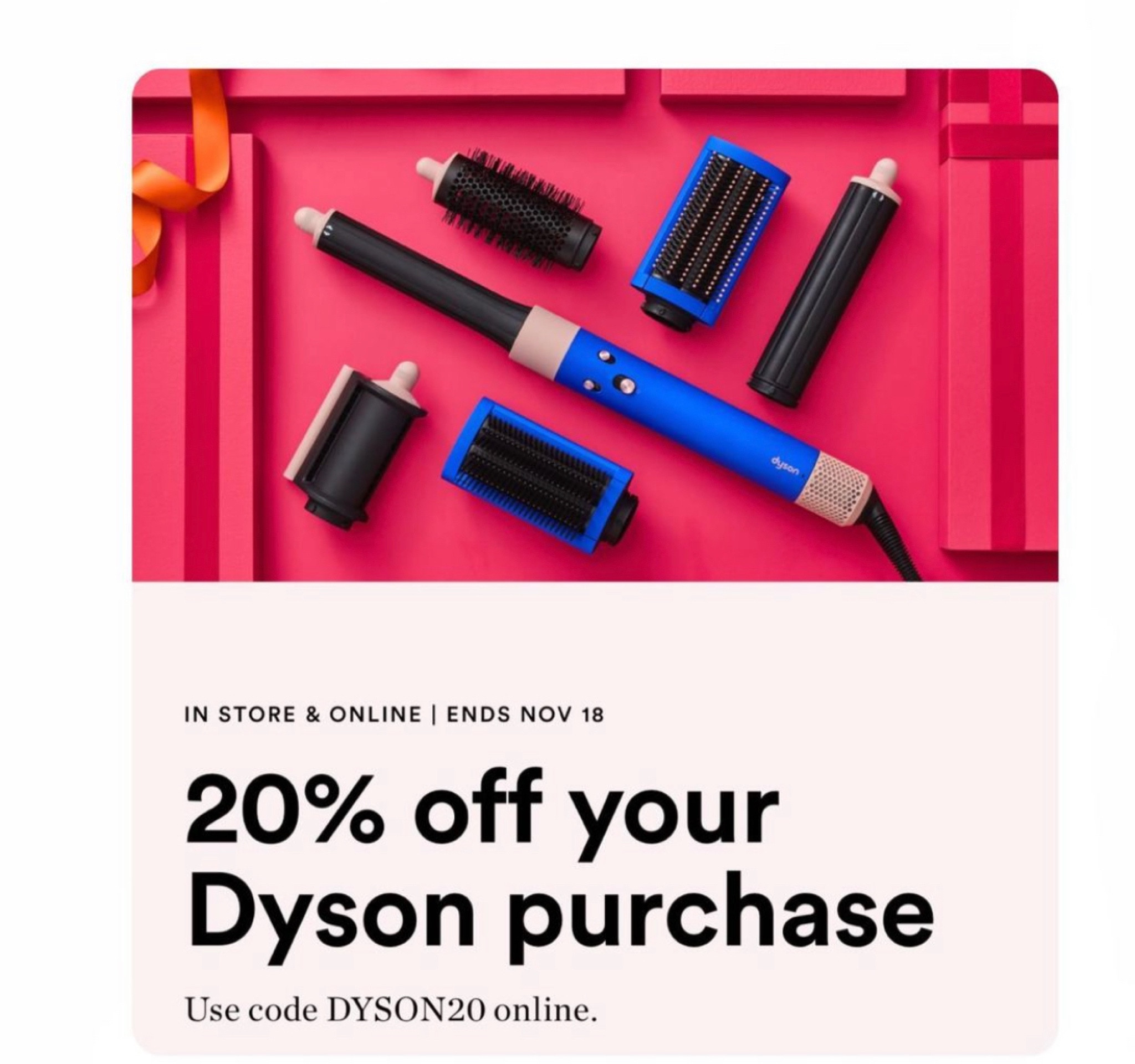 You know I love my #dysonblowdryer they have the one I have 20% off with code DYSON20 ….. I totally recommend#Dyson if it in your budget 

#LTKCyberWeek #LTKbeauty #LTKGiftGuide