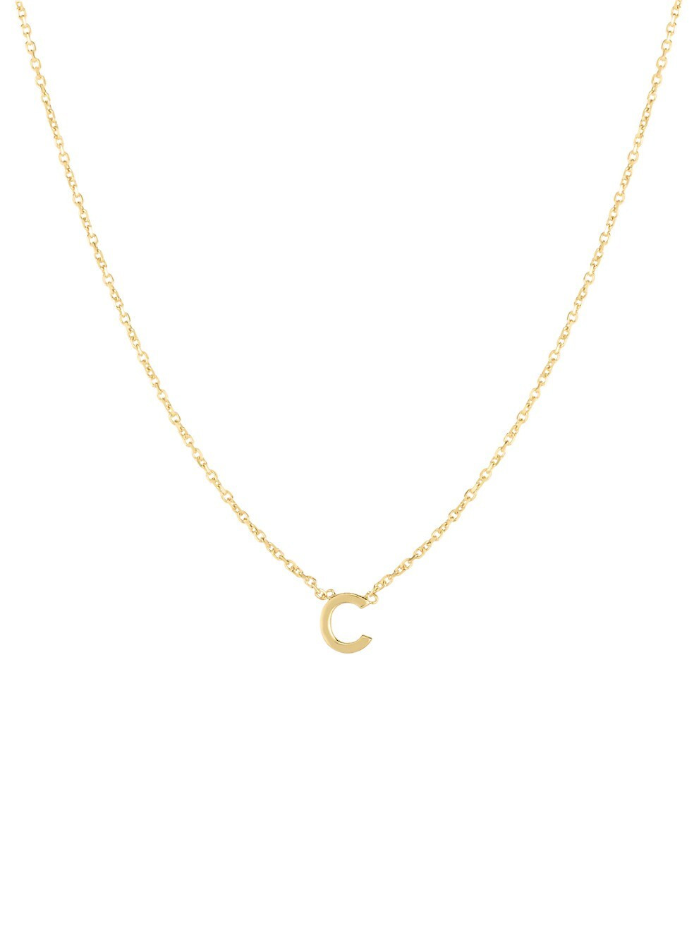 Saks Fifth Avenue Collection 14K Yellow Gold Initial Pendant Necklace | Saks Fifth Avenue