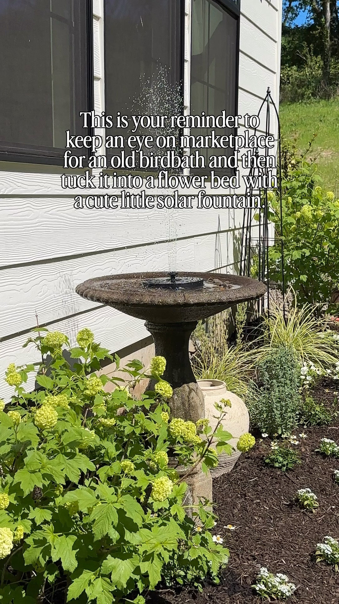 The perfect solar powered fountain 💦

#LTKHome