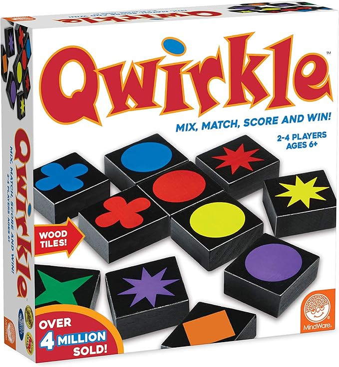 Asmodee Mindware | Qwirkle UK Edition (New) | Board Game | Ages 5+ | 2-4 Players | 45 Minutes Pla... | Amazon (US)