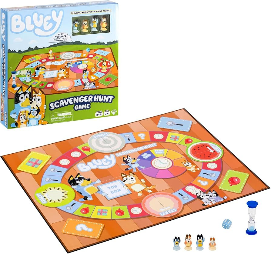 Bluey Scavenger Hunt Game. A Fun Board Game Full of Fun Activities to Perform, Things to Find and... | Amazon (US)