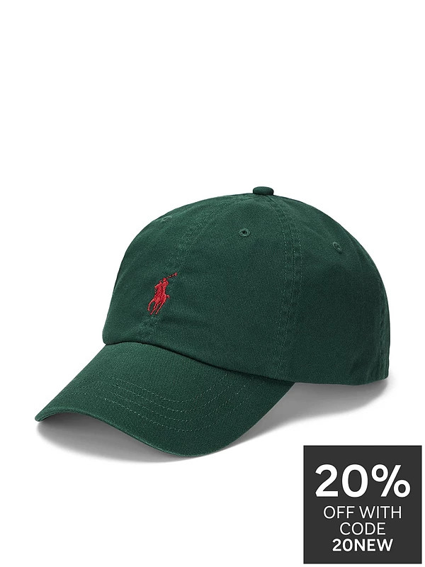 Polo Ralph Lauren PP Logo Cap - Green | Very (UK)