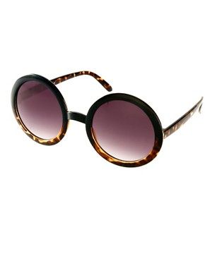 ASOS Tort Mixed Frame Round Sunglasses | ASOS UK