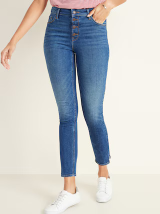 High-Waisted Button-Fly Rockstar Jeans for Women | Old Navy (US)