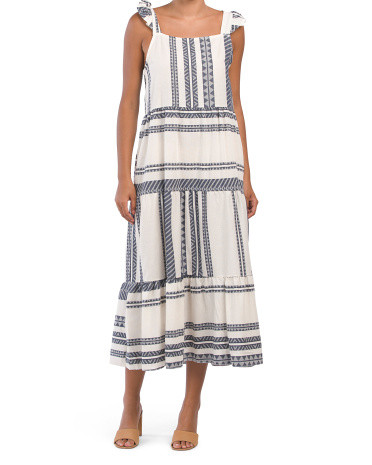 Made In Italy Striped Pattern Dress | TJ Maxx