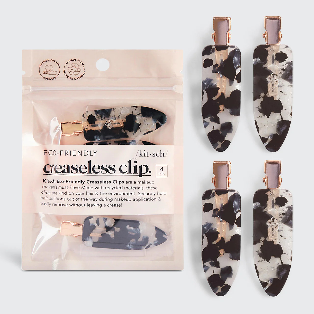 Creaseless Hair Clips 4 Pack | Kitsch