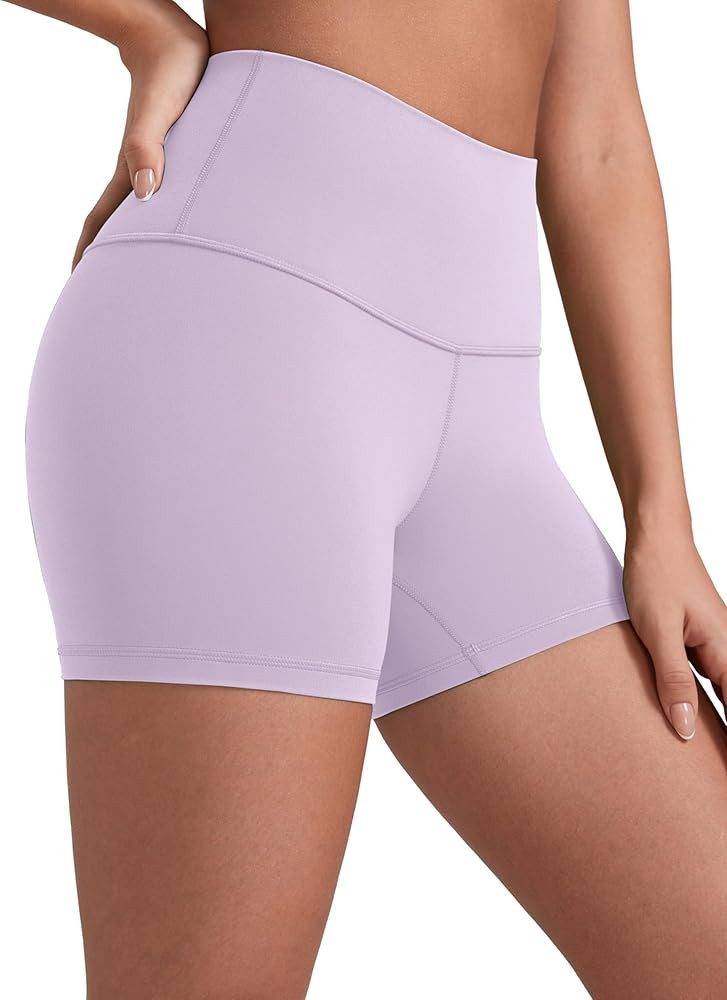 CRZ YOGA Butterluxe Biker Shorts 4'' - High Waisted Booty Workout Volleyball Yoga Womens Spandex | Amazon (US)