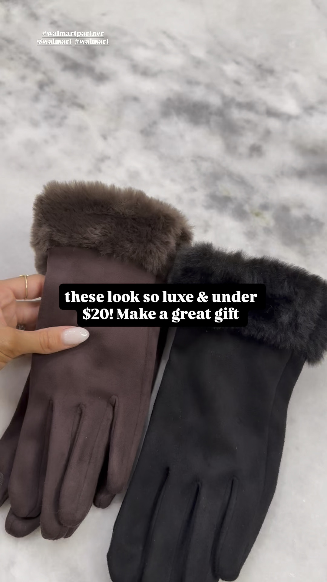 Faux fur lined gloved make the best gift  the *cutest* last minute gifts & most under $30 but look way more $$ 🎁✨ the best part is you can get your gifts in as little as 1 hour with Walmart’s express delivery! All wearing xxs or xs (smallest size available) in vest, sweaters, etc. gloves beanies make great gifts 

gifts for her gift ideas for her gift guide for her affordable gifts for her last minute gifts for her christmas gifts for her

#holidaygifts #GiftsForHer #GiftIdeasForHer #walmart



#LTKGiftGuide #LTKHoliday #LTKSaleAlert
