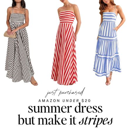 These were so good I couldn't not...add to cart. 

The cutest summer stripes for summerZ so cute and ALL UNDER $20. Yes, please. 

#amazonmusthave #summeroutfit #amazonfashion #amazonfind #amazondeal #under20 #homedecor #outfitinspo #sundress #stripes #weddingguest
