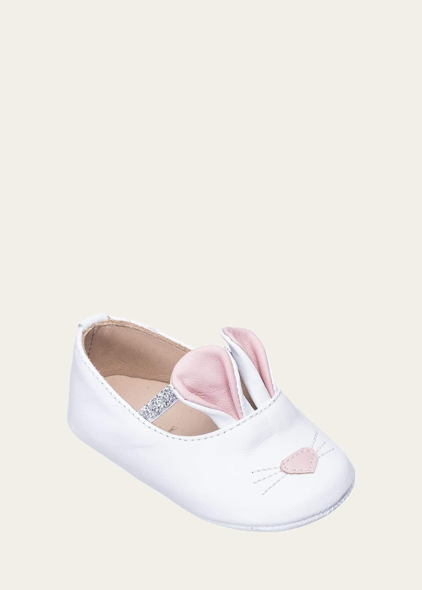 Elephantito Girls' Leather Bunny Sleeper Ballet Flat, Infant/Toddler | Bergdorf Goodman