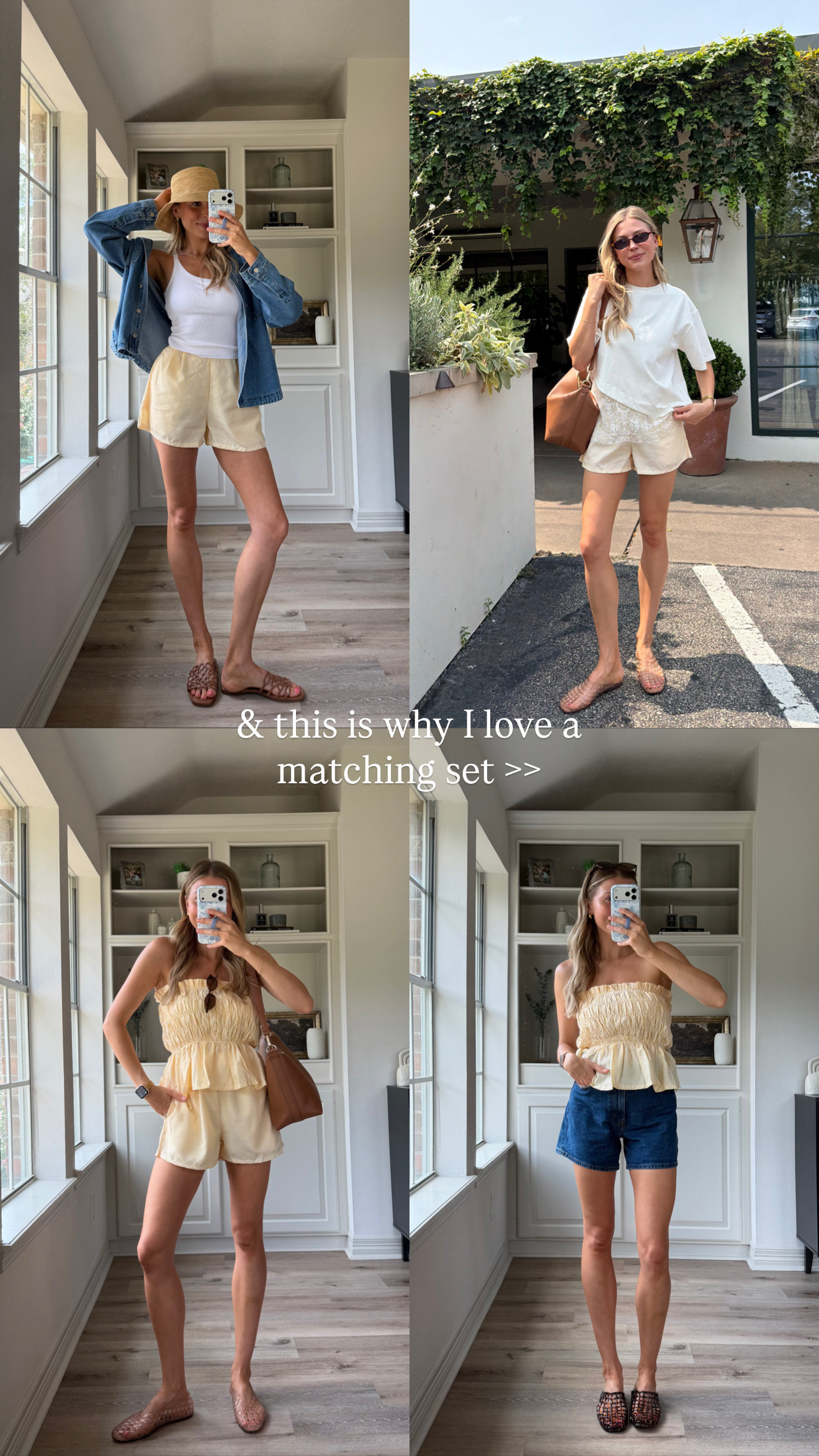 I LOVE wearing matching sets different ways!! Wearing a size S in everything!
 

 #LTKootd