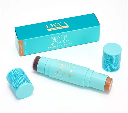 LWYA by Kim Gravel Dual Ended Cream Bronzer Stick & Brush | QVC