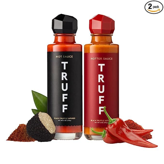 TRUFF Original and Hotter Black Truffle Hot Sauce 2-Pack Bundle, Gourmet Hot Sauce Set, Black Tru... | Amazon (US)