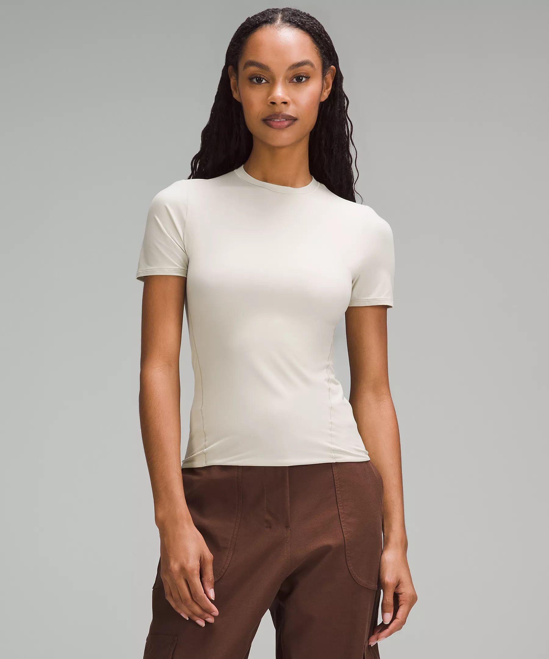 Wundermost Ultra-Soft Nulu Hip-Length Crew Short-Sleeve Shirt | Women's Short Sleeve Shirts & Tee... | Lululemon (US)