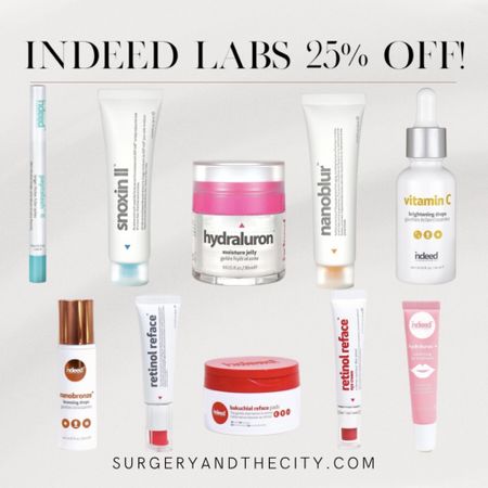 Indeed Labs 25% off until November 25th!

#LTKbeauty