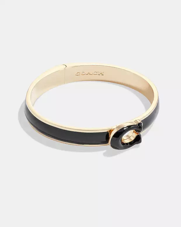 Tabby Enamel Hinged Bangle | Coach (US)