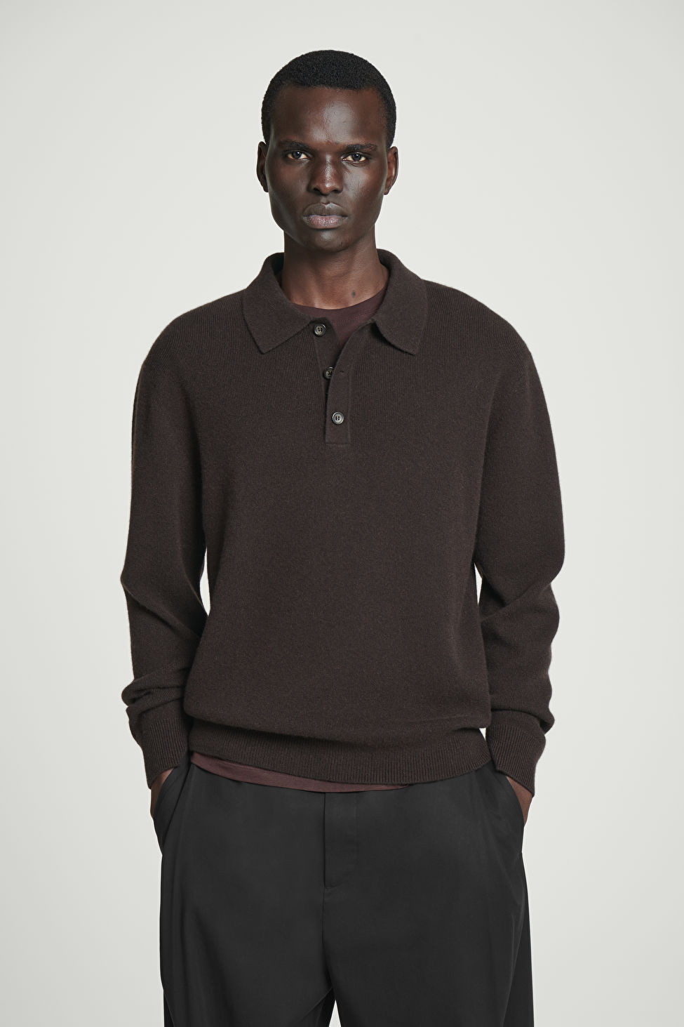 PURE CASHMERE POLO SHIRT | COS UK