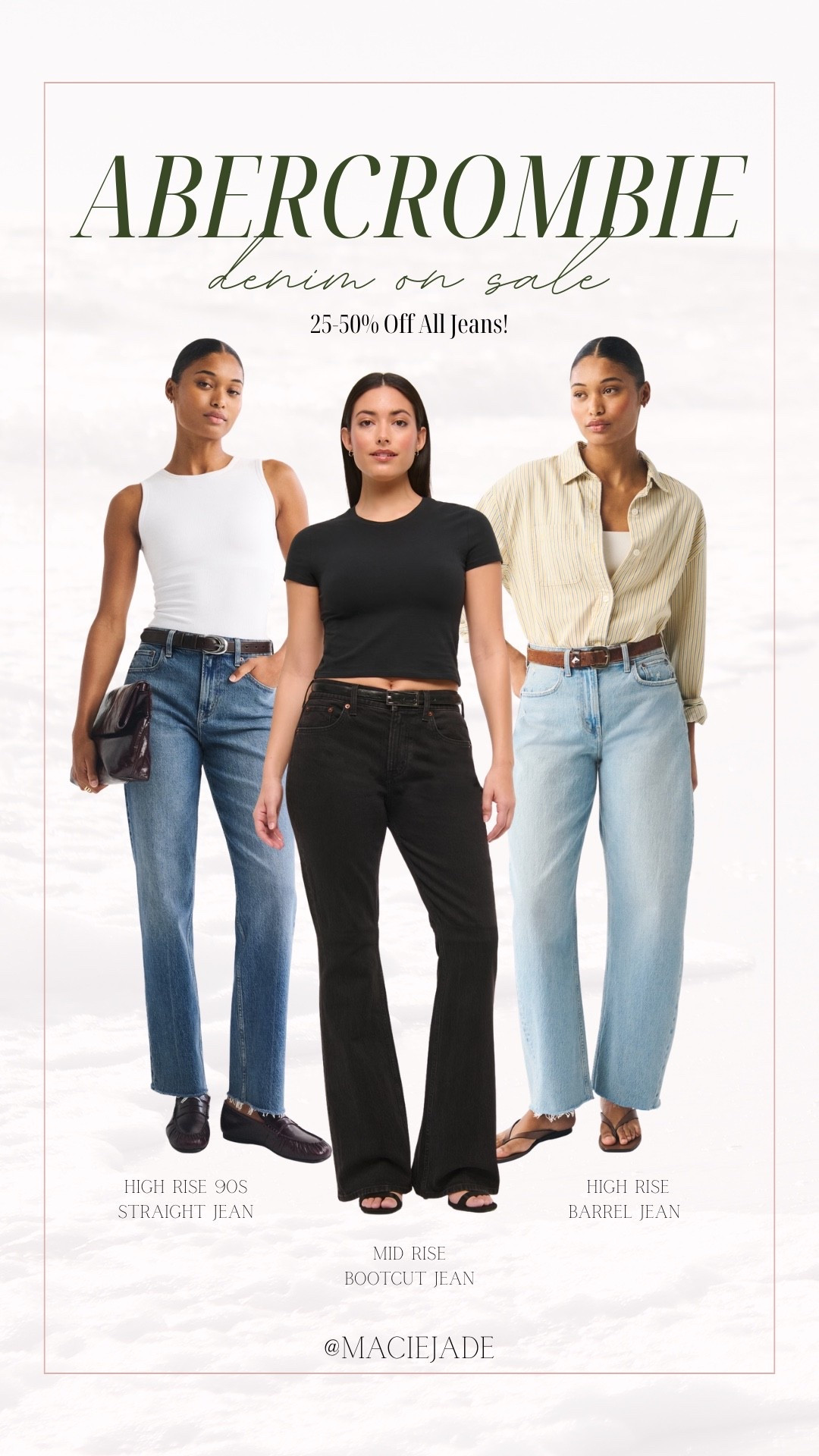 Abercrombie sale alert 〰️ 25-50% off all jeans! Linking my curve love picks & more 💙

Abercrombie jeans, Abercrombie denim, Abercrombie jeans on sale, Abercrombie denim sale, curve love jeans, midsize friendly, midsize approved

#LTKSeasonal #LTKootd #LTKSaleAlert