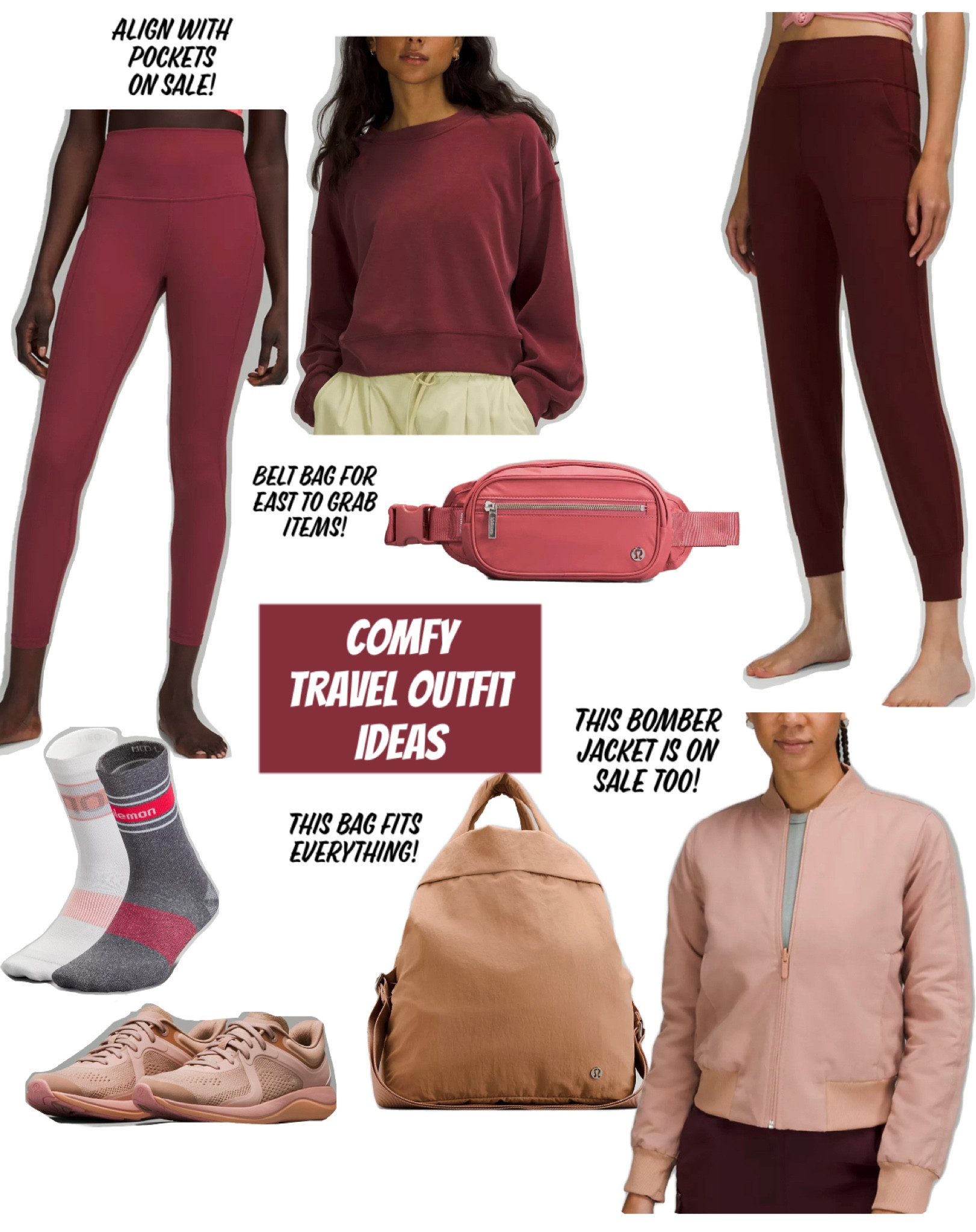 Travel outfit idea 
Lululemon 

#LTKfit #LTKtravel #LTKunder100