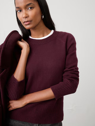 Perfectly Soft Crew-Neck Sweater | Banana Republic Factory