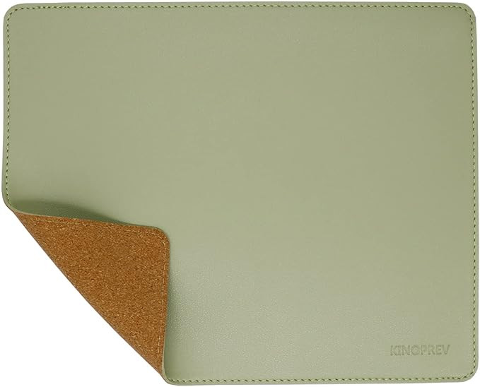 Leather Mouse Pad - Wood Mouse Pads with Stitched Edge,PU Non-Slip Mouse Mat,Double Side Mousepad... | Amazon (US)